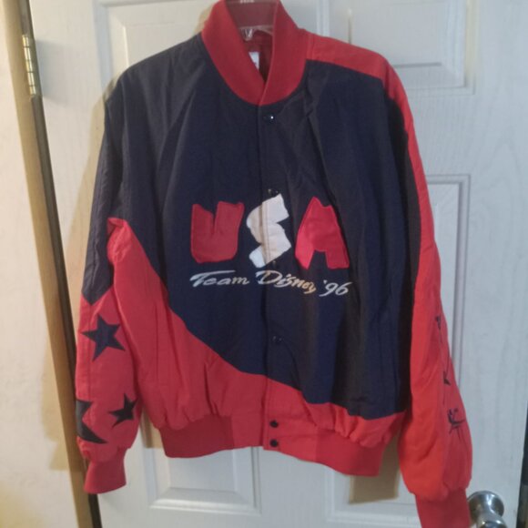 Team Disney VTG 1996 Embroidered Adult US Olympics Windbreaker Jacket L - Picture 3 of 11